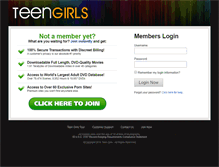 Tablet Screenshot of members.teengirls.com